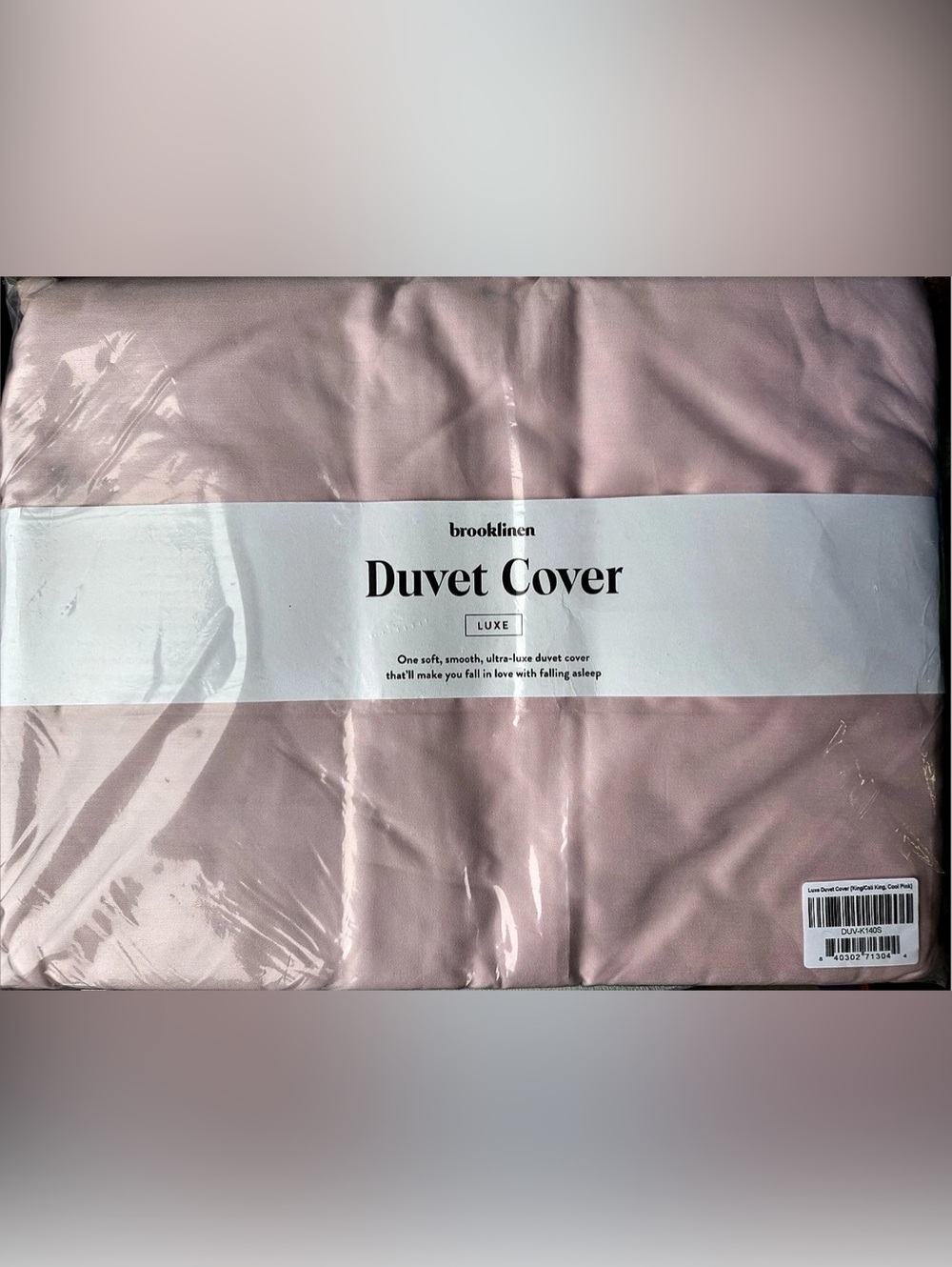 Brooklinen Luxe Sateen Duvet Cover Luxe Pink